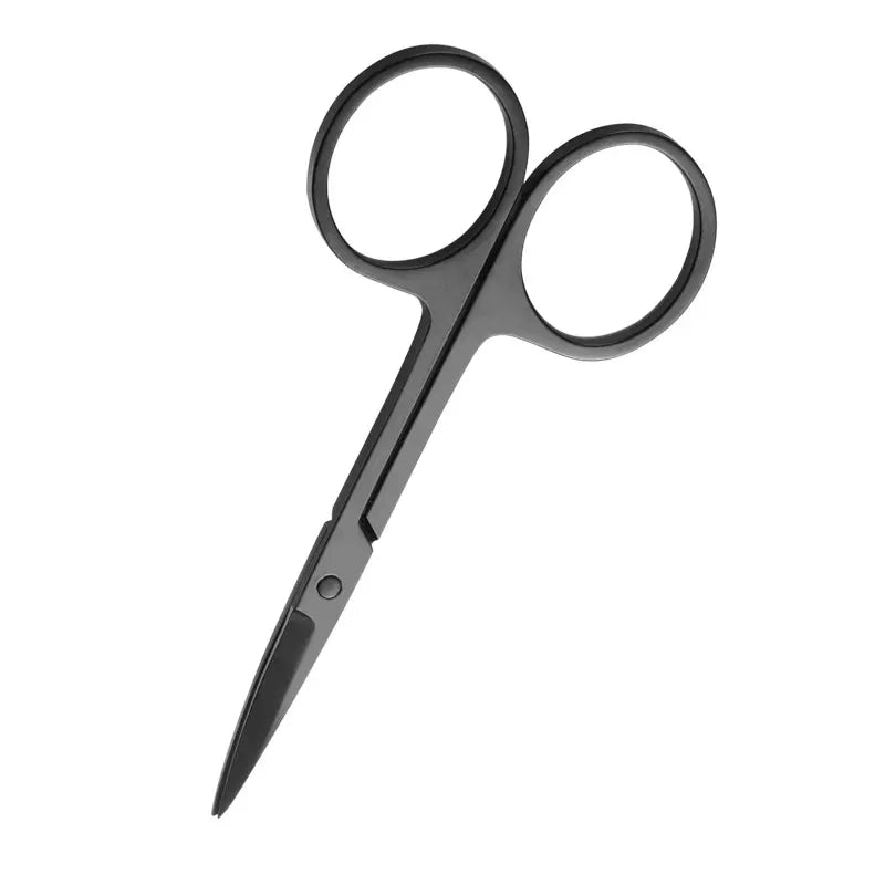 Customizing false lashes using Aera Lashes DIY eyelash extension scissors for a perfect fit.