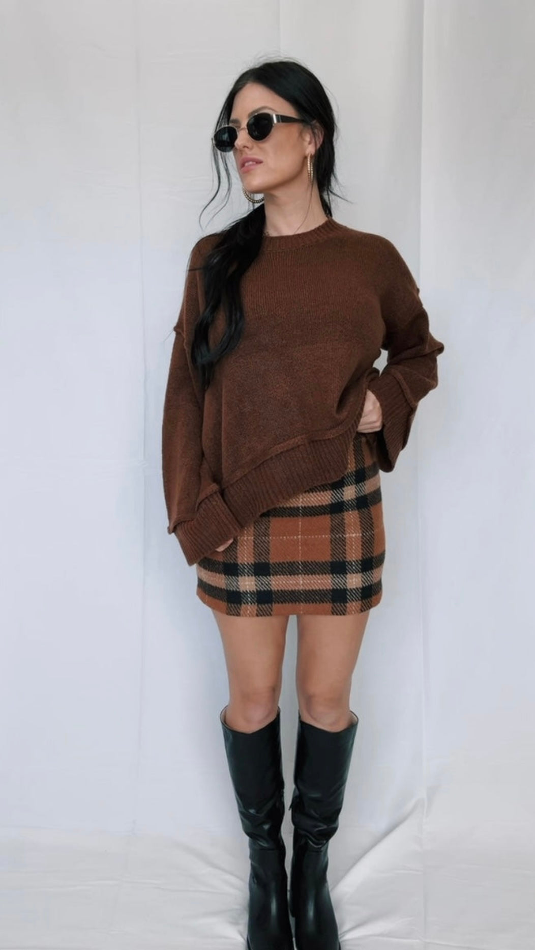 Plaid Mini Skirt